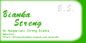 bianka streng business card